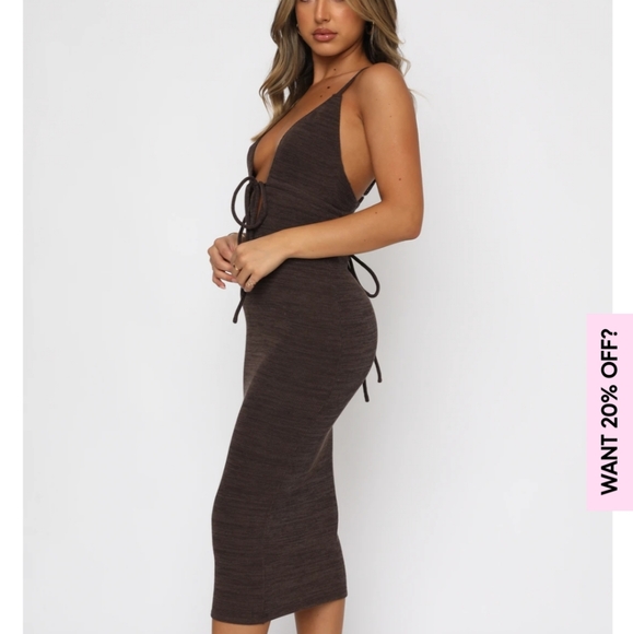 White fox- Change the game midi dress MEDIUM - Picture 3 of 7